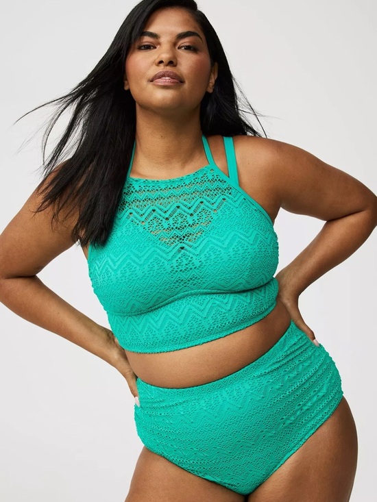 torrid Other - New TORRID High-Rise Crochet Swim Bottom size 00/1